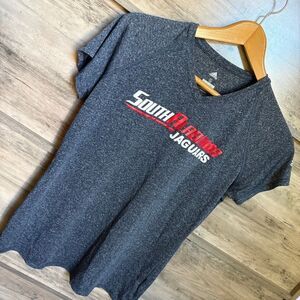 Adidas Gray South Alabama Jaguars v-neck Cap Sleeve Tee women's S